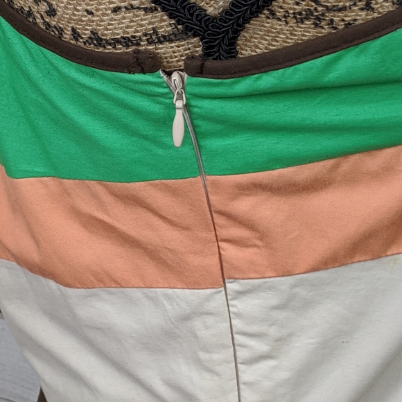 NWT HAPPY WOMAN Multicolor Wide Stripe Dress - Picture 8 of 12